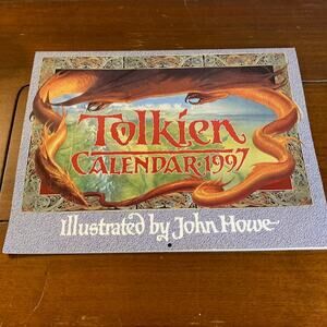 Vintage 90s Tolkien Wall Calendar John Howe ISBN #0061055255 (1997) EUC